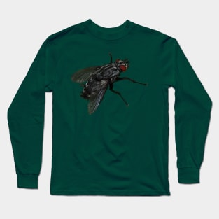 Pretty Giant Fly Novelty Artwork for Insect Lovers Long Sleeve T-Shirt